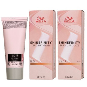 Wella Shinefinity Glaze Warm 2 x 60 ml 07/3 Burnt Honey Tönung