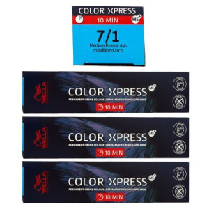 Wella Color Xpress 60 ml 3 x 7/1 mittelblond asch Haarfarbe