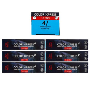 Wella Color Xpress 60 ml 6 x 4/ mittelbraun Haarfarbe