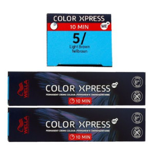 Wella Color Xpress 60 ml 2 x 5/ hellbraun Haarfarbe