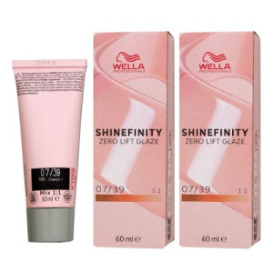 Wella Shinefinity Glaze Warm 2 x 60 ml 07/39 Chroma Gold Tönung