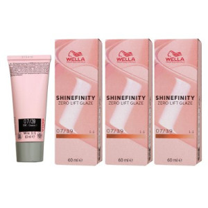 Wella Shinefinity Glaze Warm 3 x 60 ml 07/39 Chroma Gold Tönung