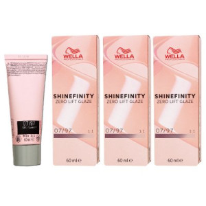 Wella Shinefinity Glaze Cool 3 x 60 ml 07/97 Mocha Beige Tönung