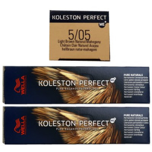 Wella Koleston Perfect Pure Naturals 2 x 60 ml 5/05 hellbraun natur mahagoni