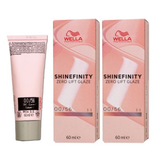 Wella Shinefinity Glaze Cool 2 x 60 ml 00/56 Rose Booster Tönung