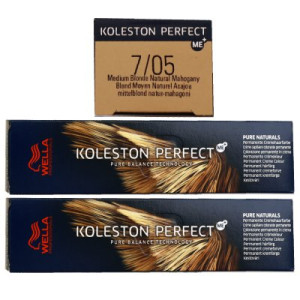 Wella Koleston Perfect Pure Naturals 2 x 60 ml 7/05 mittelblond natur mahagoni