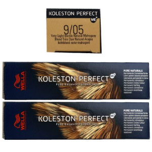 Wella Koleston Perfect Pure Naturals 2 x 60 ml 9/05 lichtblond natur mahagoni