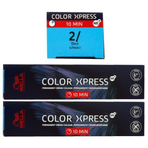 Wella Color Xpress 2 x 60 ml 2/ schwarz Haarfarbe