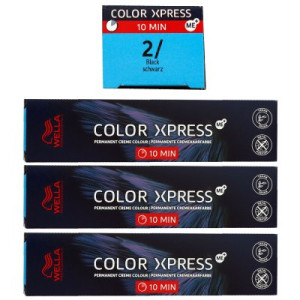 Wella Color Xpress 3 x 60 ml 2/ schwarz Haarfarbe