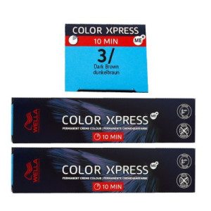 Wella Color Xpress 2 x 60 ml 3/ dunkelbraun Haarfarbe
