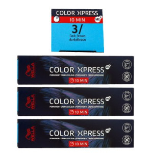 Wella Color Xpress 3 x 60 ml 3/ dunkelbraun Haarfarbe