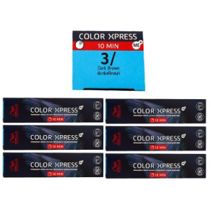 Wella Color Xpress 6 x 60 ml 3/ dunkelbraun Haarfarbe
