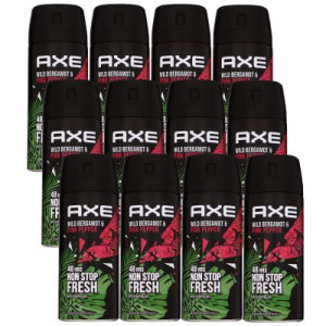 Axe Wild Bergamot & Pink Pepper 12 x 150 ml Deospray Deodorant Deo Spray