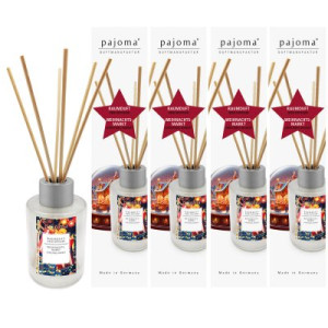 Raumduft Weihnachtsmarkt 4 x 100 ml Pajoma Raumduftdiffuser Alu-Topper
