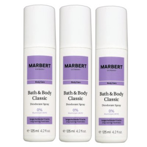 Marbert Bath & Body Classic 3 x 125 ml Deospray Deodorant Deo Spray Deodorant Spray Deo