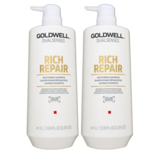 Goldwell Rich Repair 2 x 1000 ml Shampoo für strapaziertes Haar