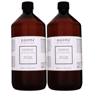 Pajoma Raumduft Nachfüllflasche Apfel-Zimt 2 x 1000 ml Diffuser Lufterfrischer