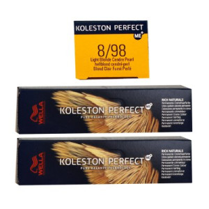 Wella Koleston Perfect ME Rich Naturals 2 x 60 ml 8/98 hellblond cendre pearl