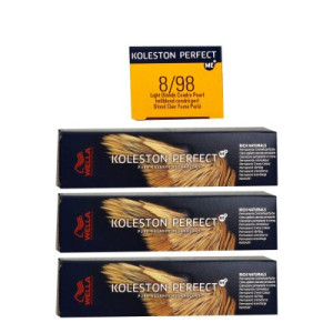 Wella Koleston Perfect ME Rich Naturals 3 x 60 ml 8/98 hellblond cendre pearl