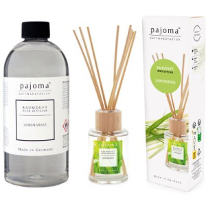 Pajoma Raumduft Nachfüllflasche Lemongrass 500 ml & 100 ml Raumduft