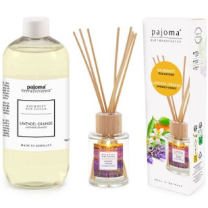 Pajoma Raumduft Nachfüllflasche Lavendel-Orange 500 ml & 100 ml Raumduft
