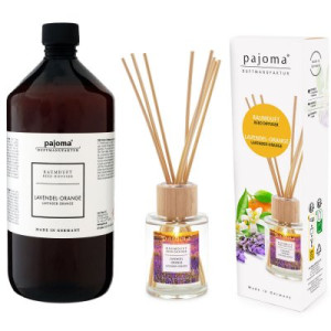 Pajoma Raumduft Nachfüllflasche Lavendel-Orange 1000 ml & 100 ml Raumduft