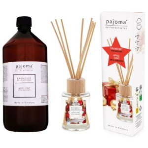 Pajoma Raumduft Nachfüllflasche Apfel-Zimt 1000 ml & 100 ml Raumduft