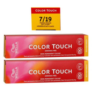 Wella Color Touch Rich Naturals 2 x 60 ml 7/19 mittelblond asch cendre