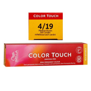 Wella Color Touch Rich Naturals 60 ml 4/19 mittelbraun asch cendre