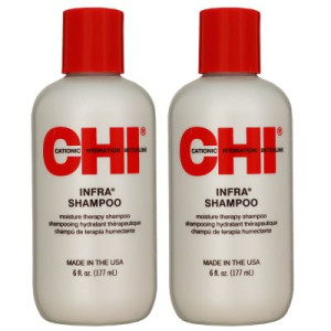 Farouk Chi Infra 2 x 177 ml Shampoo Feuchtigkeit für alle Haartypen