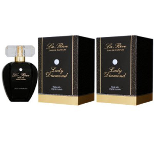 La Rive Lady Diamond 2 x 75 ml Eau de Parfum EDP mit Swarovski Kristall