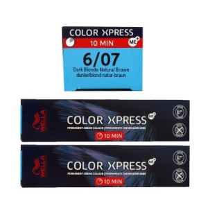 Wella Color Xpress 2 x 60 ml 6/07 dunkelblond natur braun Haarfarbe