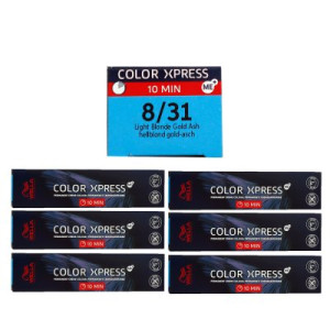 Wella Color Xpress 6 x 60 ml 8/31 hellblond gold asch Haarfarbe
