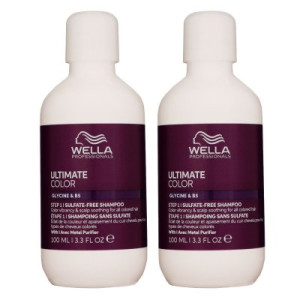 Wella Ultimate Color Sulfatfreies Shampoo 2 x 100 ml für coloriertes Haar Step 1