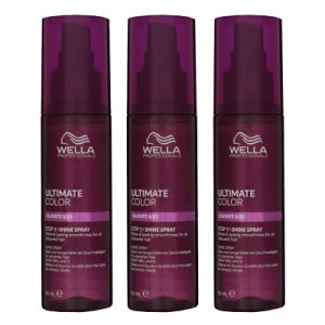 Wella Ultimate Color Shine Spray 3 x 95 ml Glanzspray für coloriertes Haar Step 3