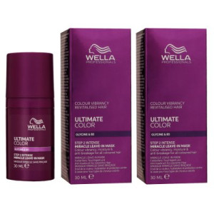 Wella Ultimate Color Miracle Leave In 2 x 30 ml Intensiv Maske für coloriertes Haar Step 2
