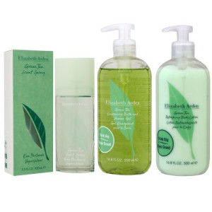 Elizabeth Arden Green Tea 100 ml EDP & 500 ml SG & 500 ml BL