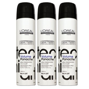 Loreal Tecni. ART Volume Panache Pure 3 x 250 ml Stylingspray