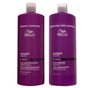 Wella Ultimate Color Shampoo 1000 ml & 1000 ml Conditioner für coloriertes Haar