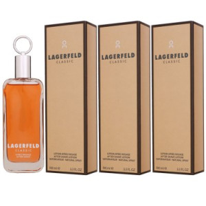 Karl Lagerfeld Classic 3 x 100 ml Aftershave Lotion Herren