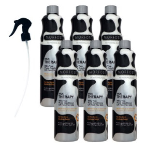 Morfose Two Phase Milk Therapy 6 x 400 ml Conditioner für trocken strapaziertes Haar