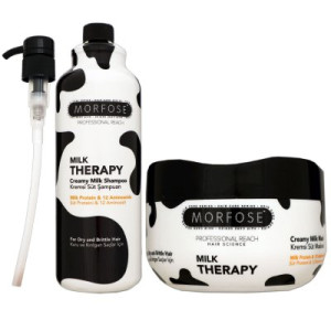 Morfose Reach Milk Therapy Creamy 1000 ml Shampoo & 500 ml Haarmaske