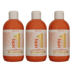 Revlon Professional Uniq One All in One Curls 3 x 230 ml Shampoo für Locken