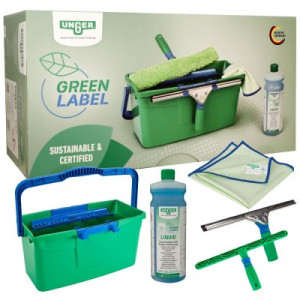 Unger GreenLabel Glasreinigungsset GTK35 5 in 1 Fensterreinigungs-Set