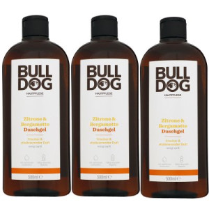 Bulldog Zitrone & Bergamotte 3 x 500 ml Duschgel Showergel Shower Gel