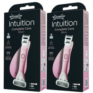 Wilkinson Sword Intuition Complete 2 x Damen Bikini Rasierapparat + 1 Klinge