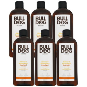Bulldog Zitrone & Bergamotte 6 x 500 ml Duschgel Showergel Shower Gel