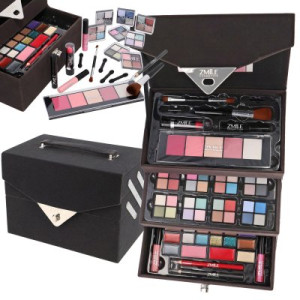 Schminkkoffer Zmile Cosmetics Beauty Case Velvety Dunkelgrau 72 teilig
