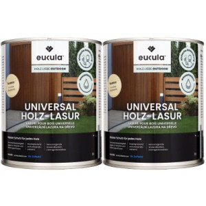 Dr. Schutz Eukula 2 x 1 Liter Universal Holz-Lasur farblos