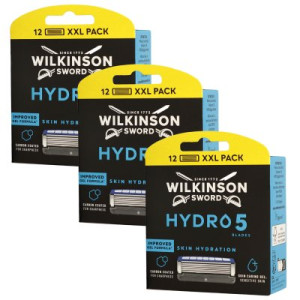 Wilkinson Sword Hydro 5 Skin Protection XXL Pack 3 x 12 Rasierklingen